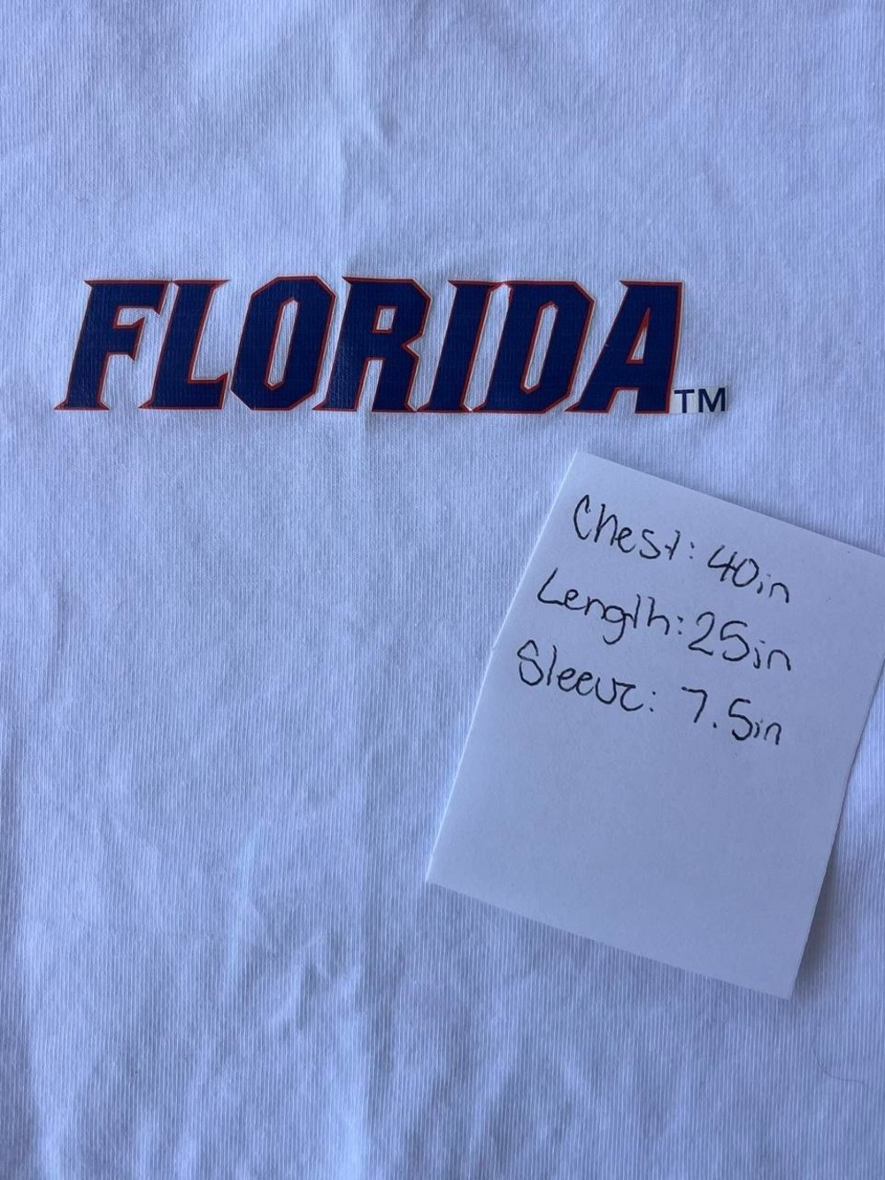 Lululemon Florida Gators White Graphic Tee Women’s Athletic Size 12 Top - Picture 5 of 5